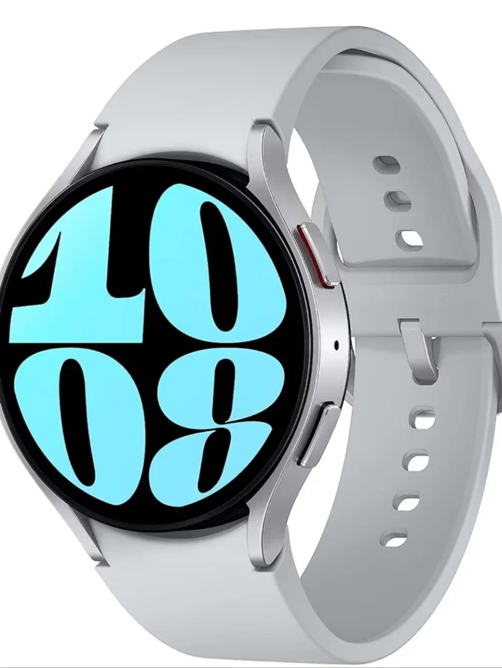 Samsung Galaxy Watch 6 44mm — Silver Case with Light Gray Band
